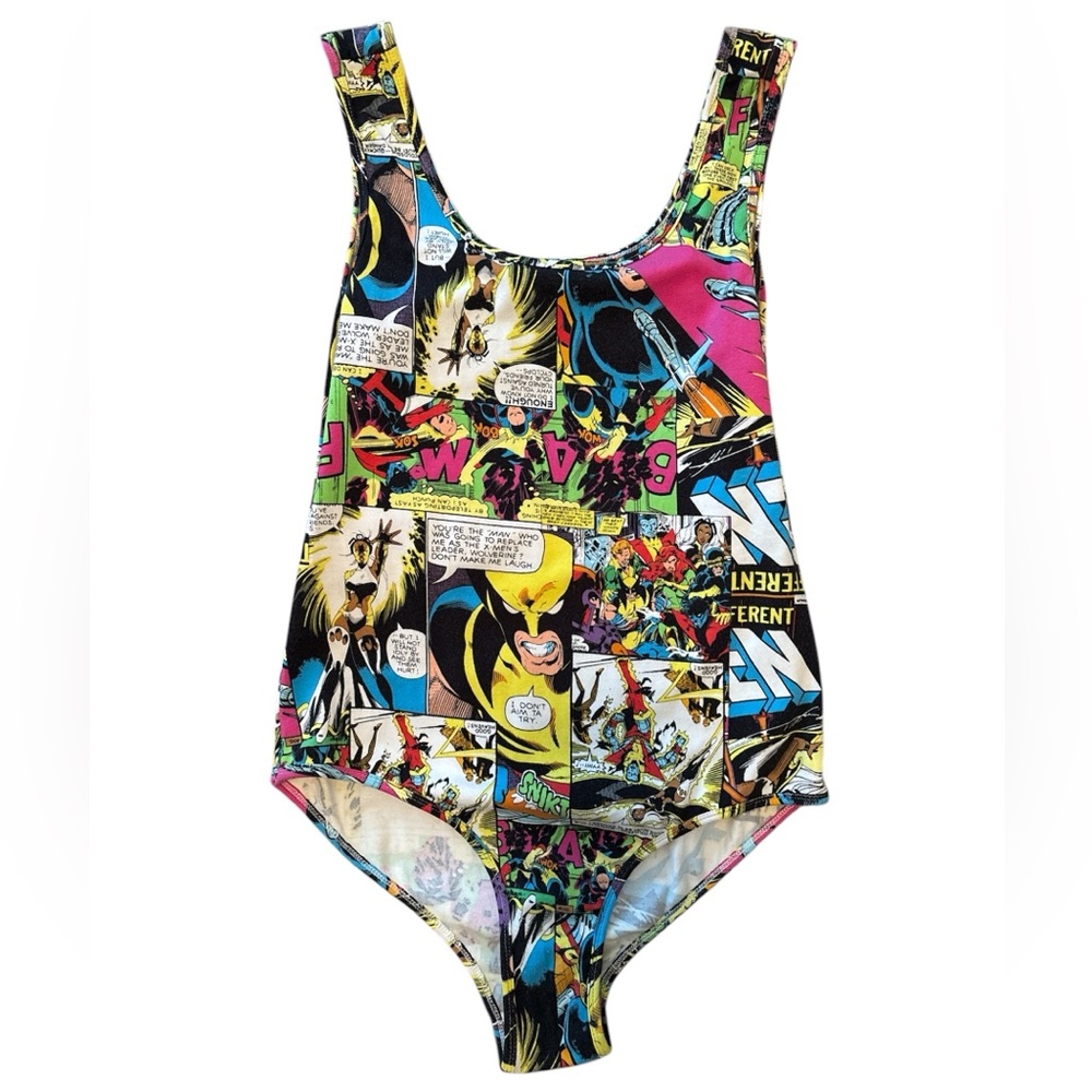 Authentic Marvel x-men  Comic Print woman’s bodysuit